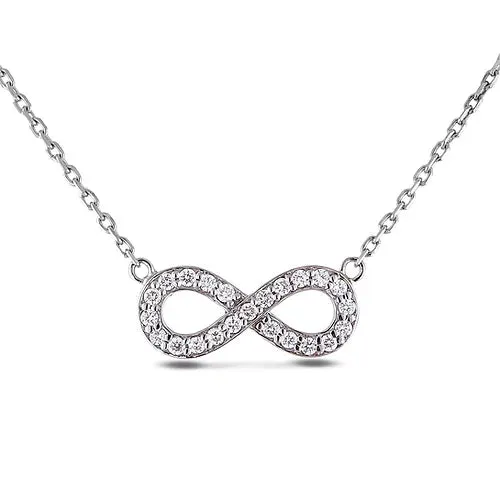 Canadian Diamond Infinity Necklace .30ct