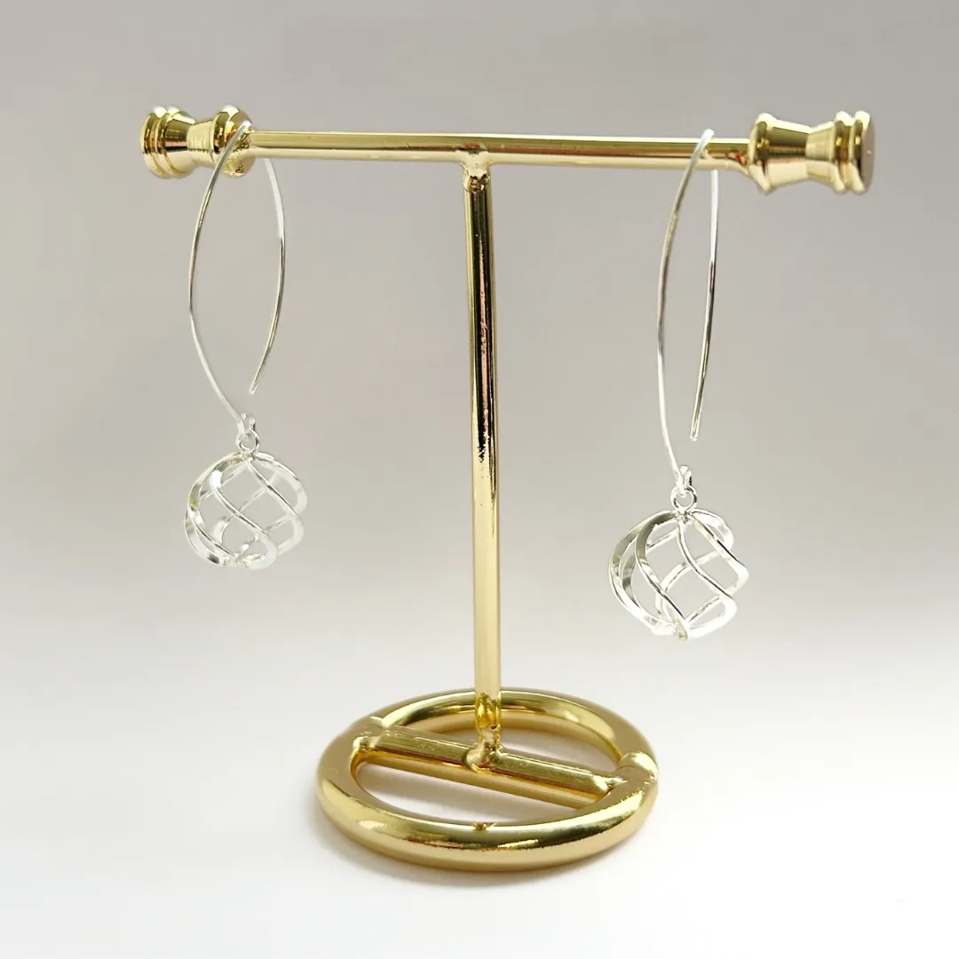 Celtic Swirl Wishbone Earrings