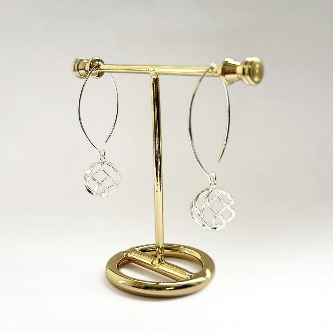 Celtic Swirl Wishbone Earrings