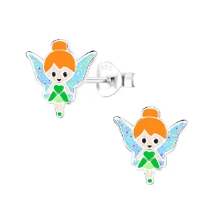 Children's Sterling Silver 'Magical Fairy' Stud Earrings