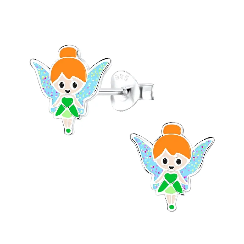 Children's Sterling Silver 'Magical Fairy' Stud Earrings
