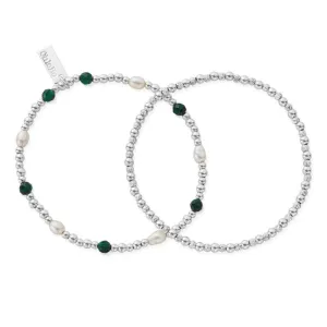 ChloBo Sterling Silver Magical Beauty Set of Two Bracelet D