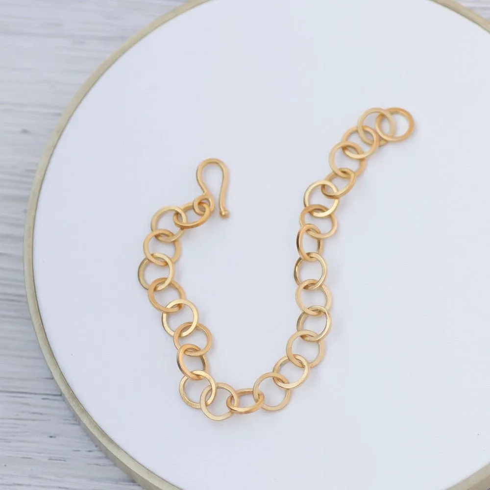 Circle Link Bracelet - Gold Plated