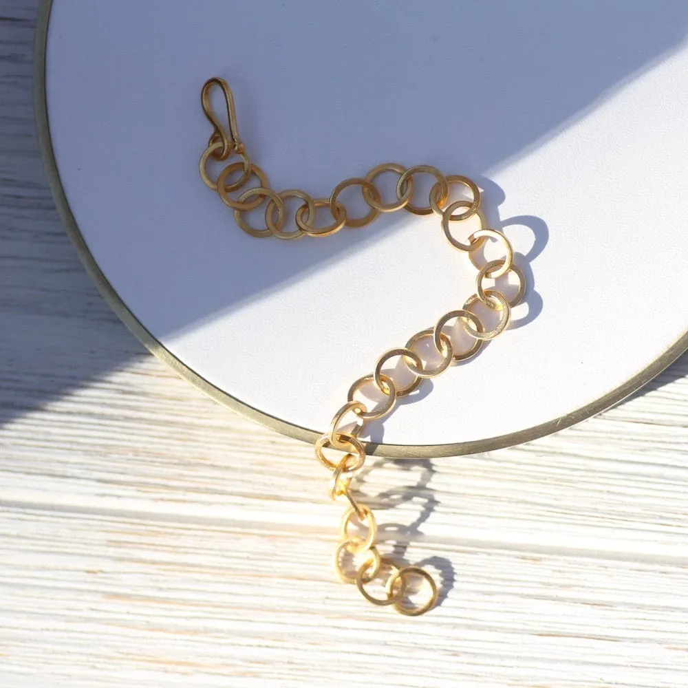 Circle Link Bracelet - Gold Plated