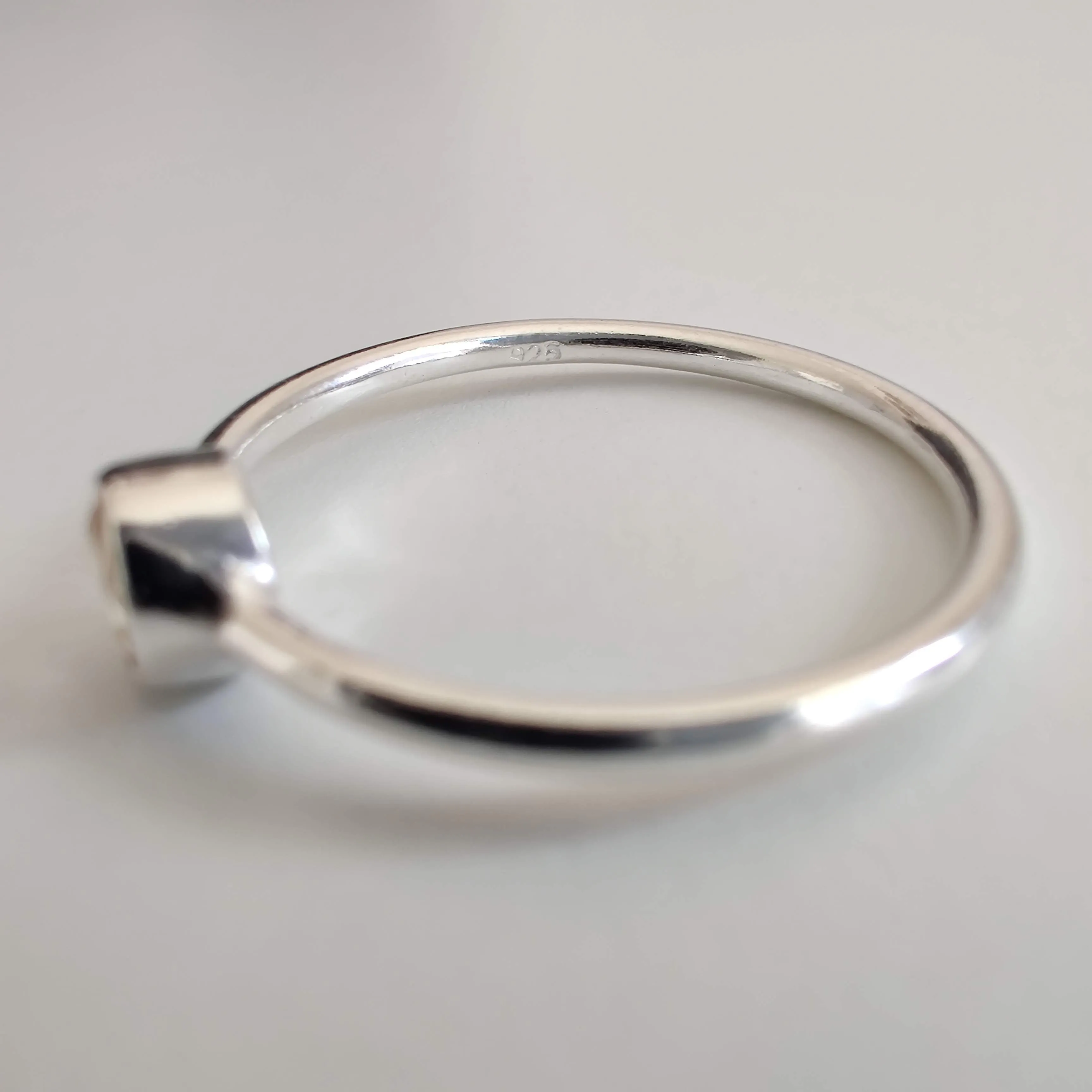 Citrine Delicate 925 Sterling Silver Ring