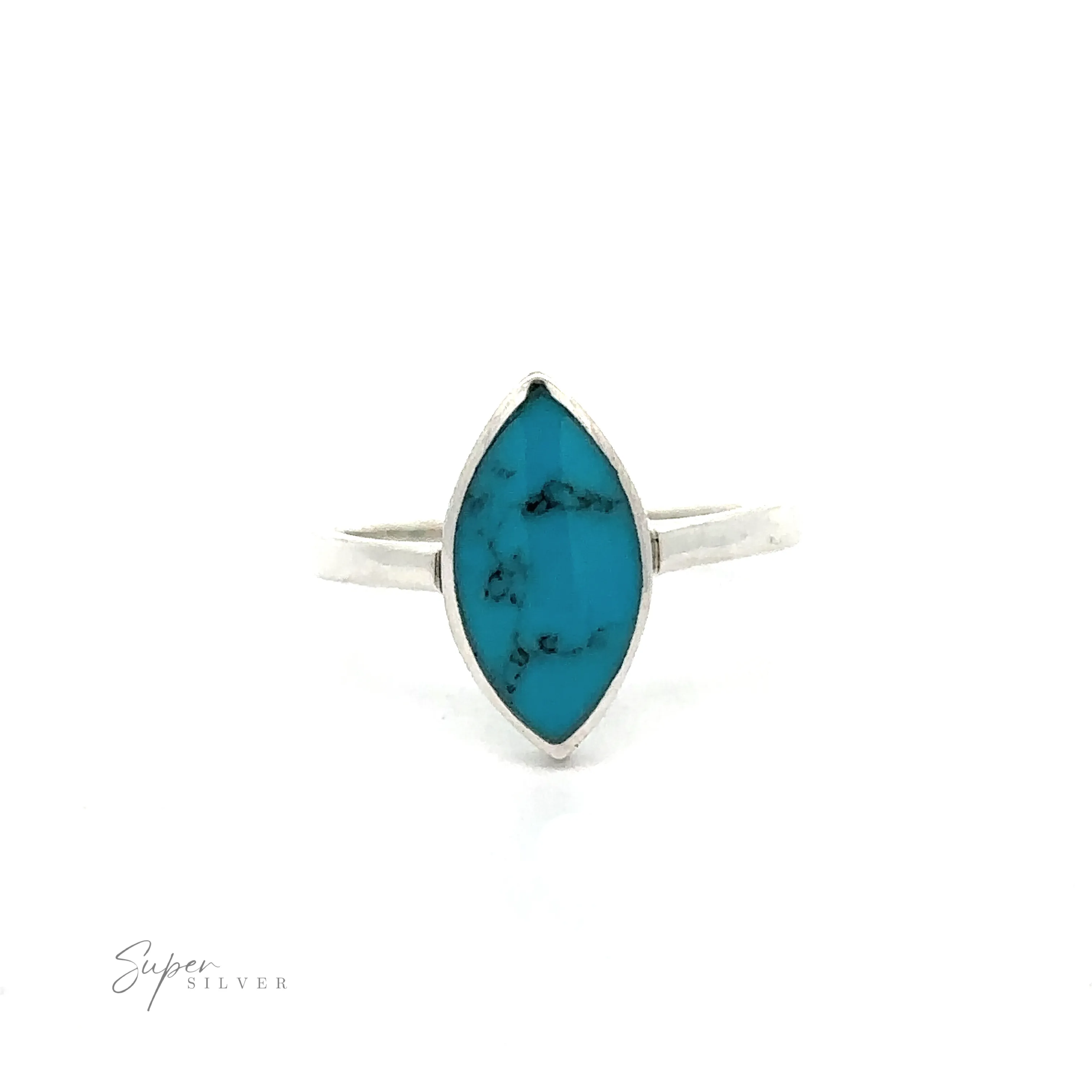 Classic Marquise Inlaid Stone Ring