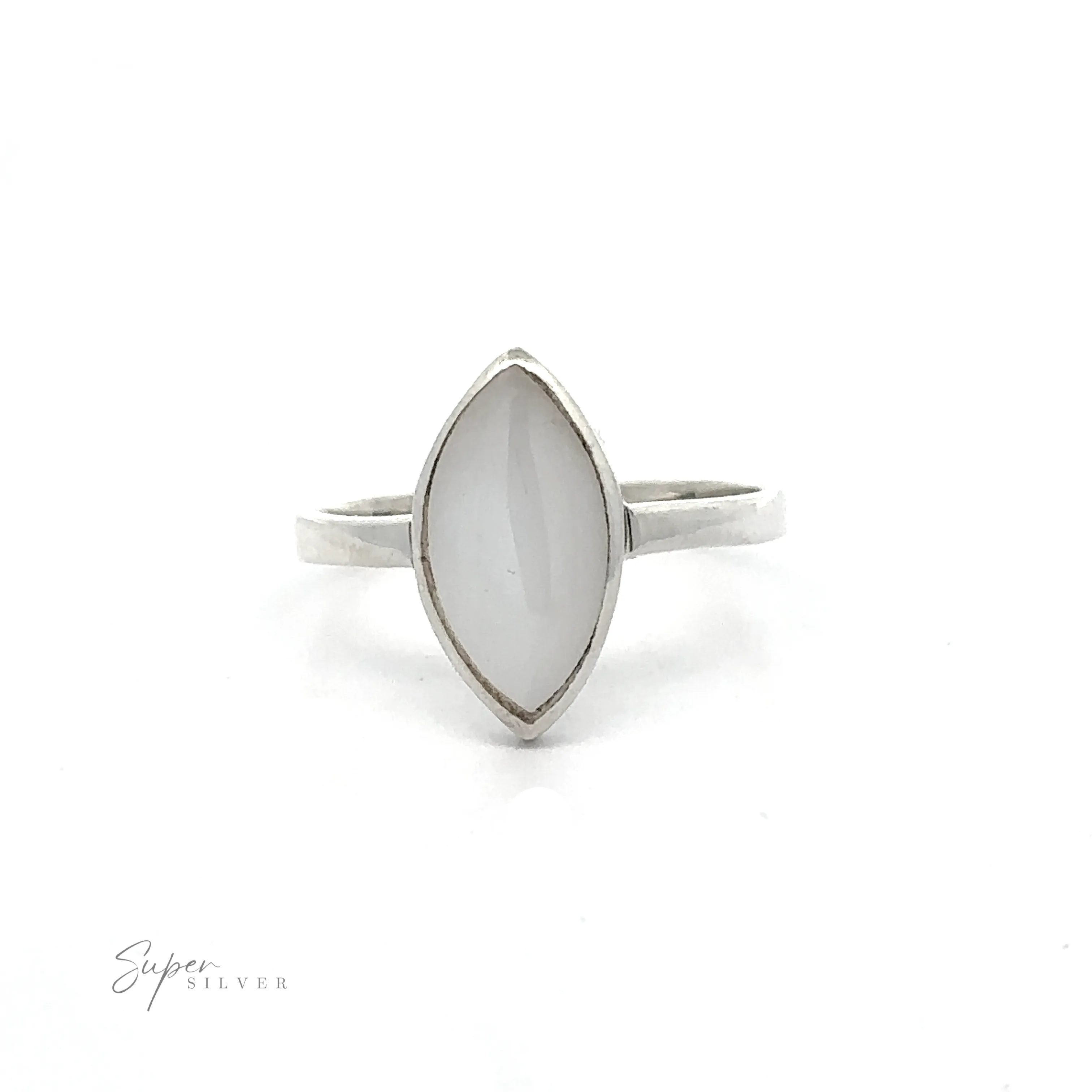 Classic Marquise Inlaid Stone Ring