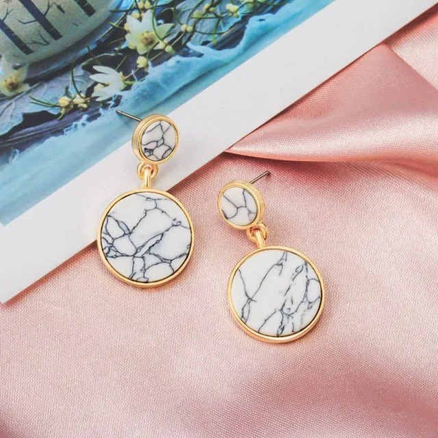 Contemporary Geometric Dangle Earrings