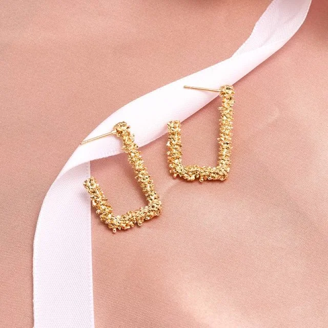 Contemporary Geometric Dangle Earrings