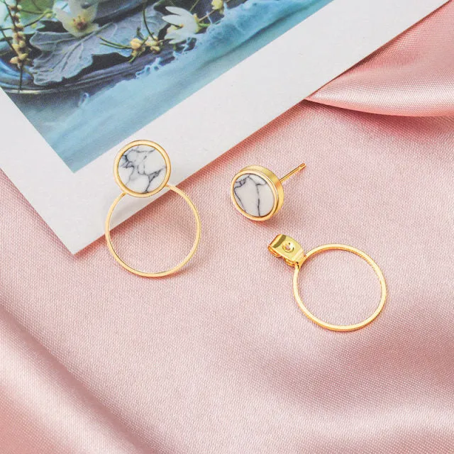 Contemporary Geometric Dangle Earrings