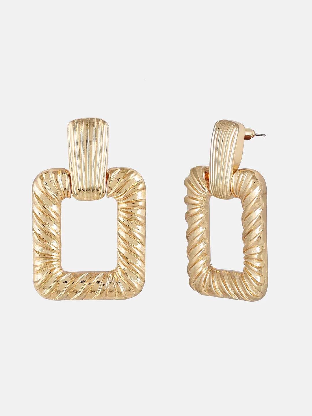 Contemporary Gold Earrings