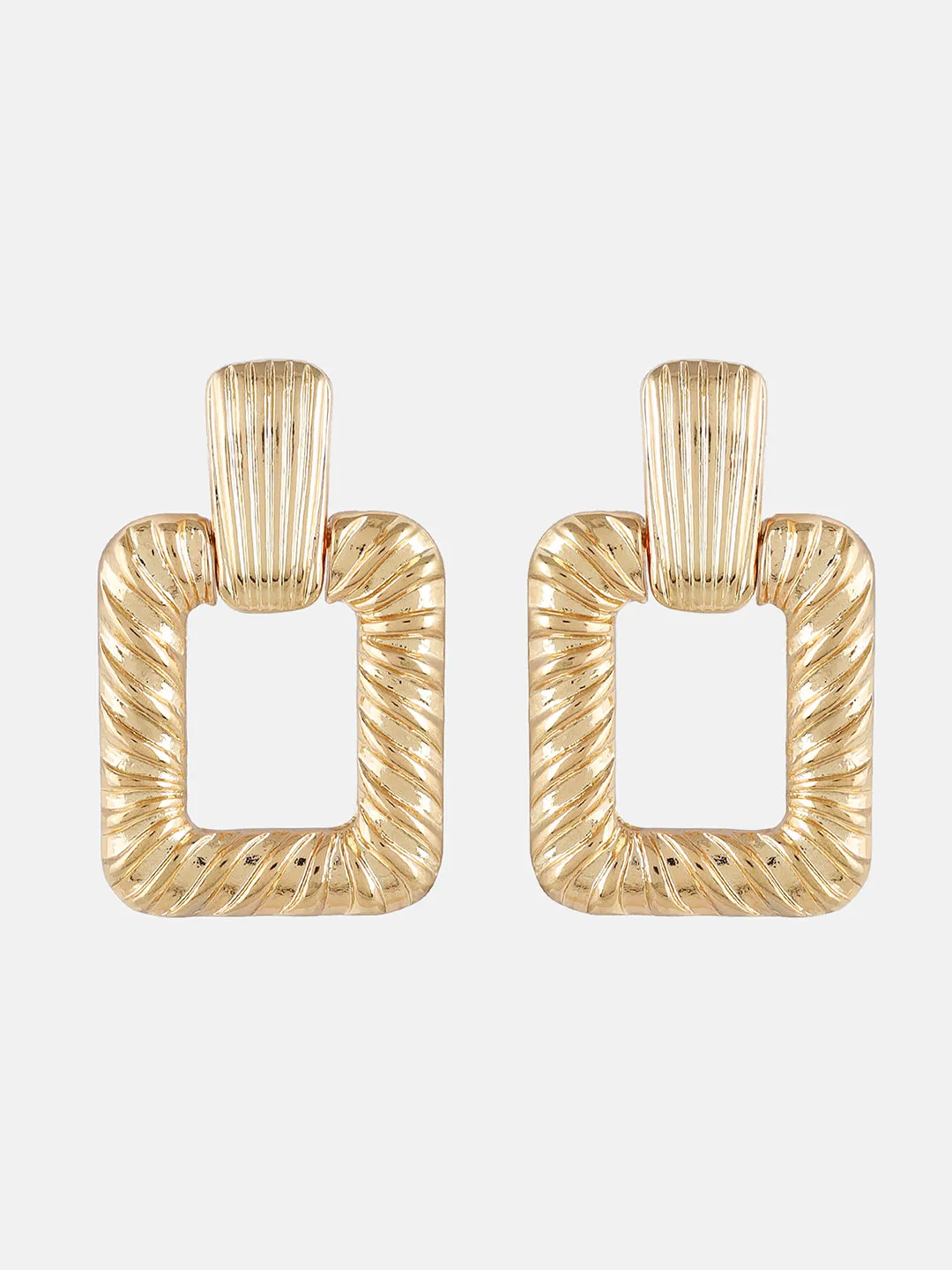 Contemporary Gold Earrings