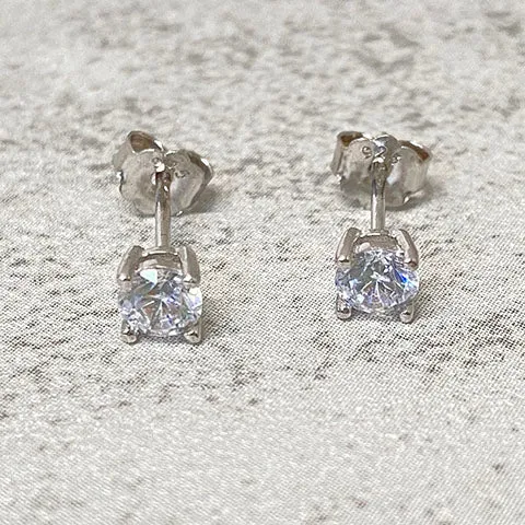 Cubic Zirconia Stud Earrings