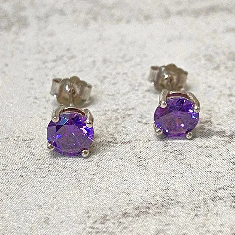 Cubic Zirconia Stud Earrings