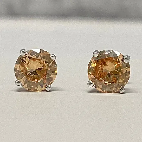Cubic Zirconia Stud Earrings