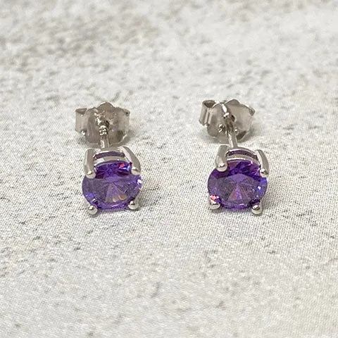 Cubic Zirconia Stud Earrings