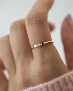 Custom Delicate Name Ring