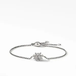 David Yurman Starburst Station Chain Bracelet with Pave Diamonds