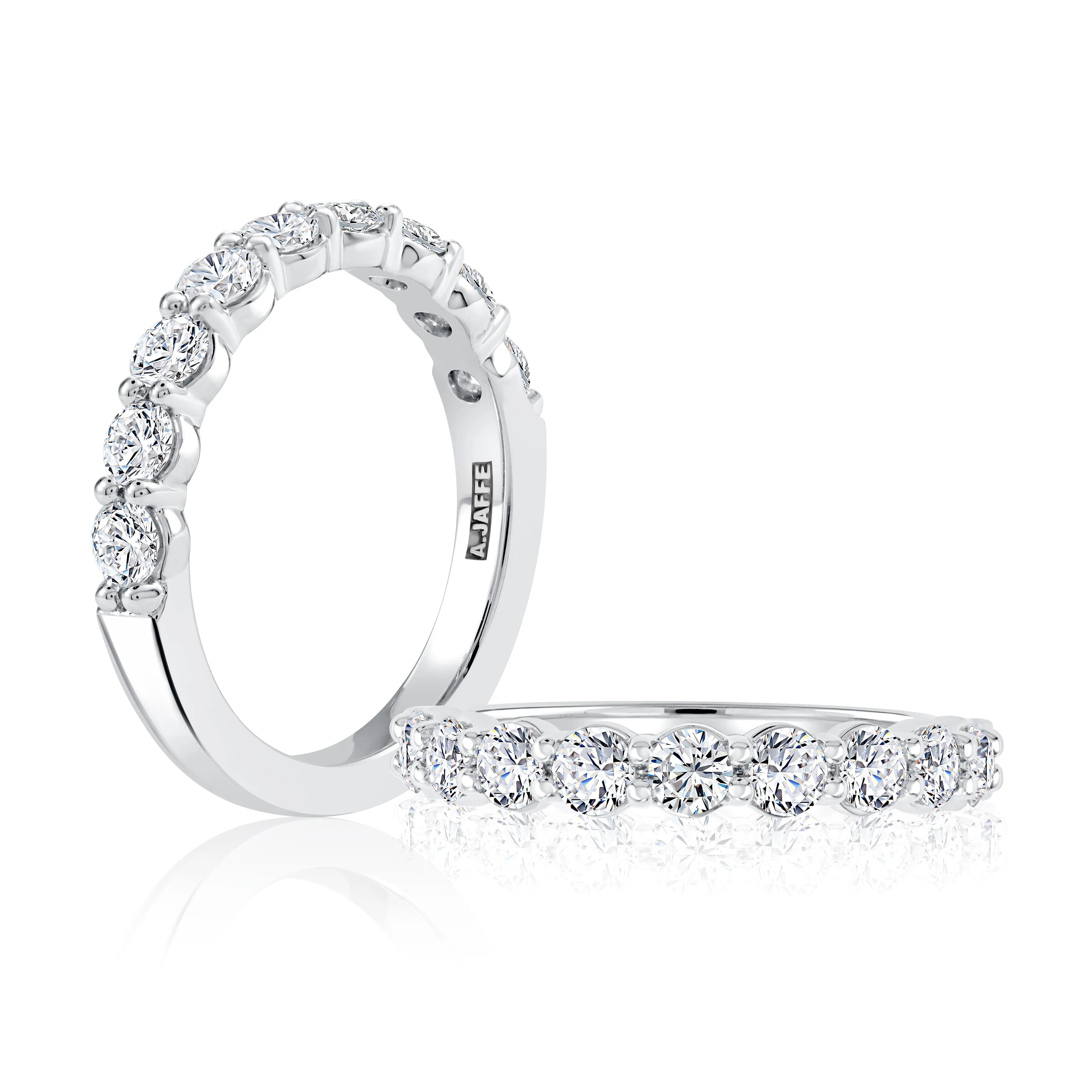 Delicate Halfway Round Diamond Wedding Band
