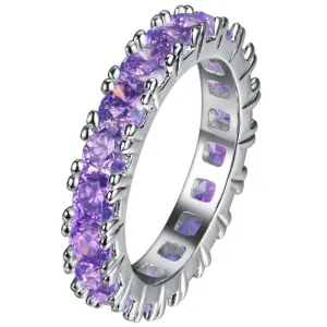 Delicate Jewelry Amethyst Powder Crystal Zircon Rings