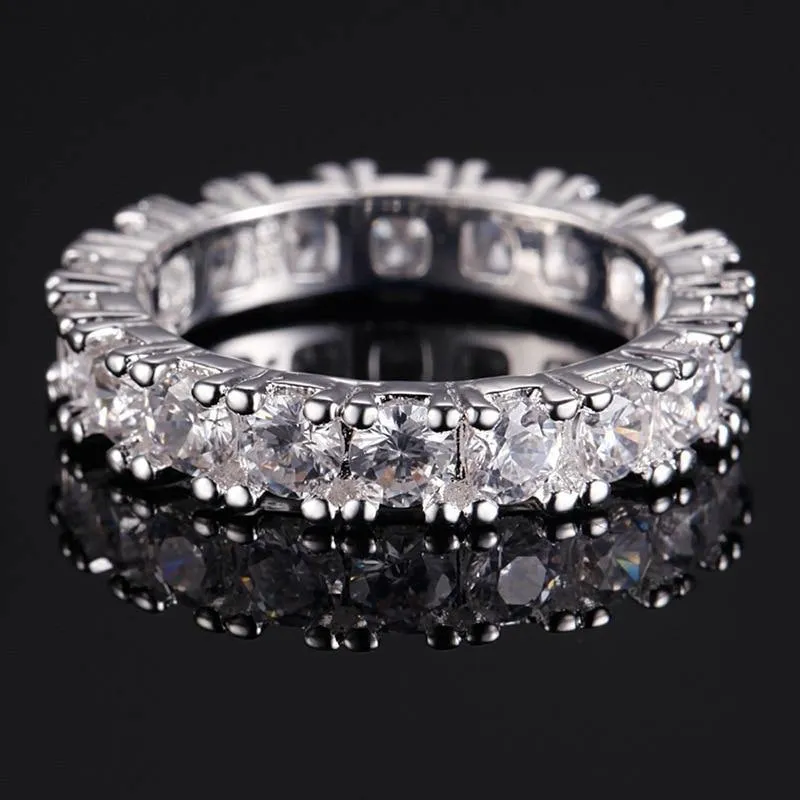 Delicate Jewelry Amethyst Powder Crystal Zircon Rings