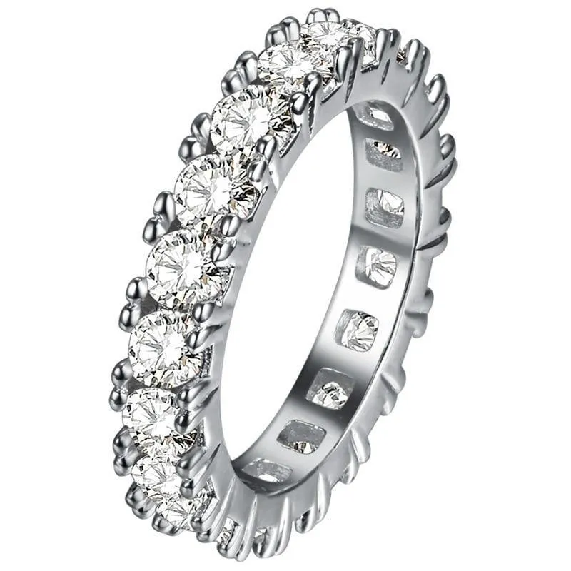 Delicate Jewelry Amethyst Powder Crystal Zircon Rings