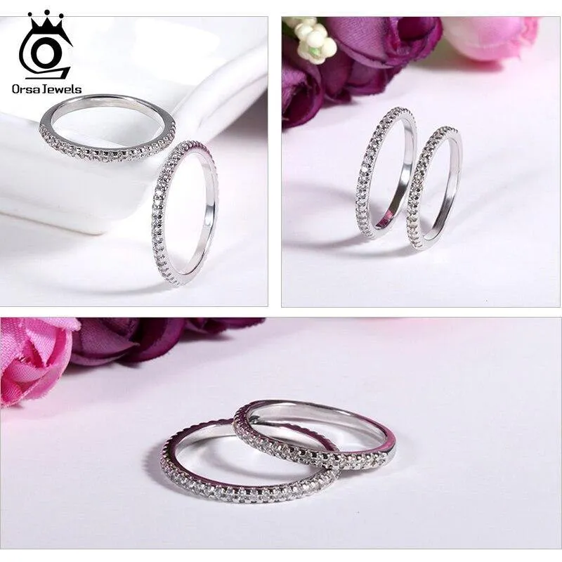 Delicate Silver AAAA Quality Cubic Zirconia Diamonds Ring