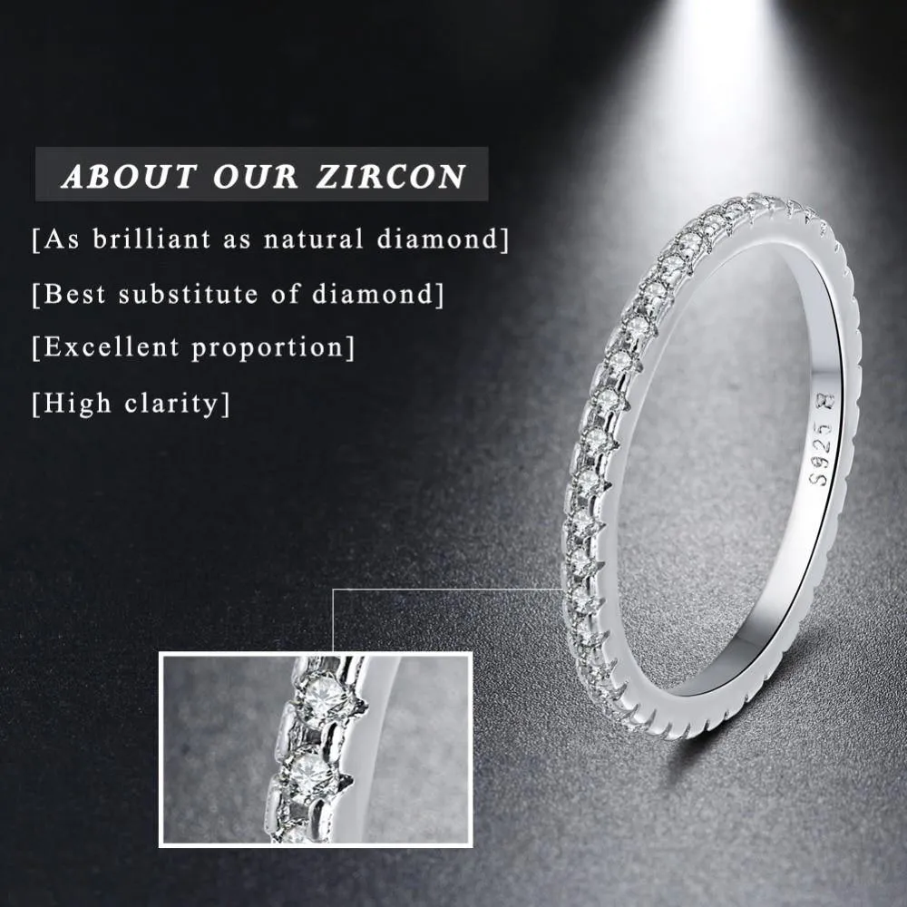 Delicate Silver AAAA Quality Cubic Zirconia Diamonds Ring