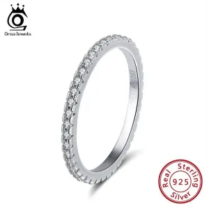 Delicate Silver AAAA Quality Cubic Zirconia Diamonds Ring