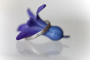 Delicate Silver Diamond Ring