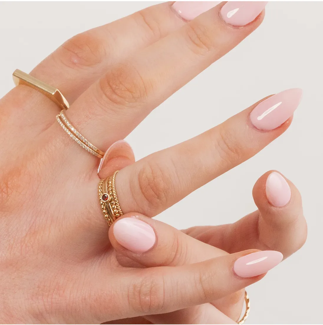 Delicate Trio Stacking Rings