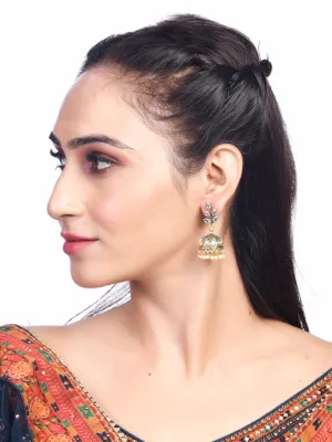 DESI COLOUR Black Contemporary Studs