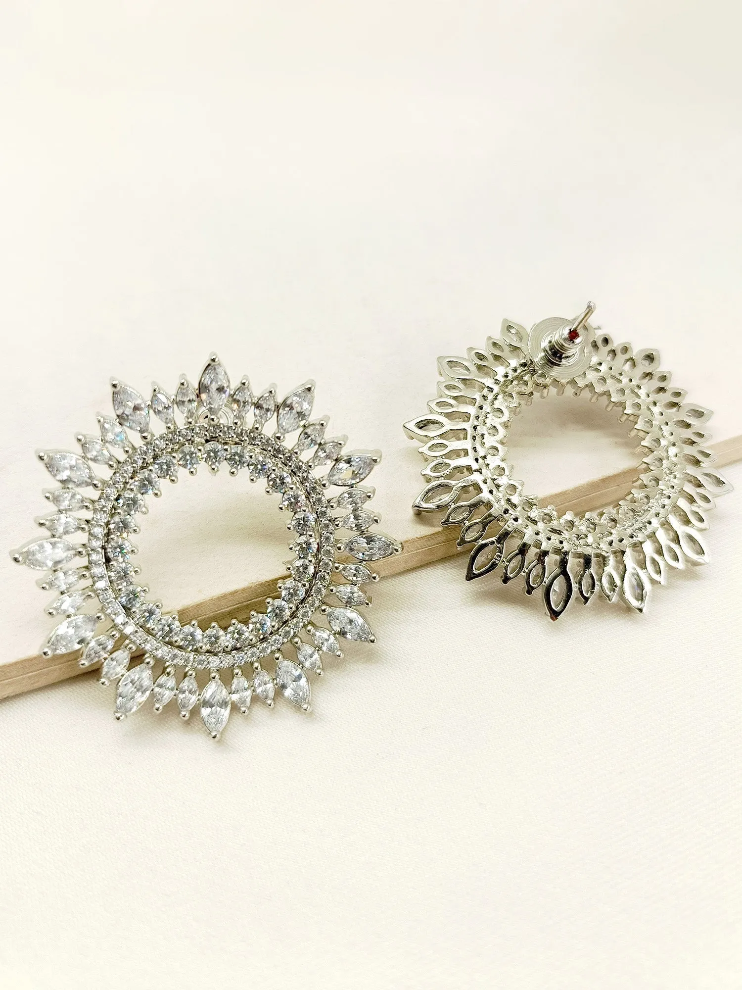 Dhruvika Diamond Work Silver Plated Tops