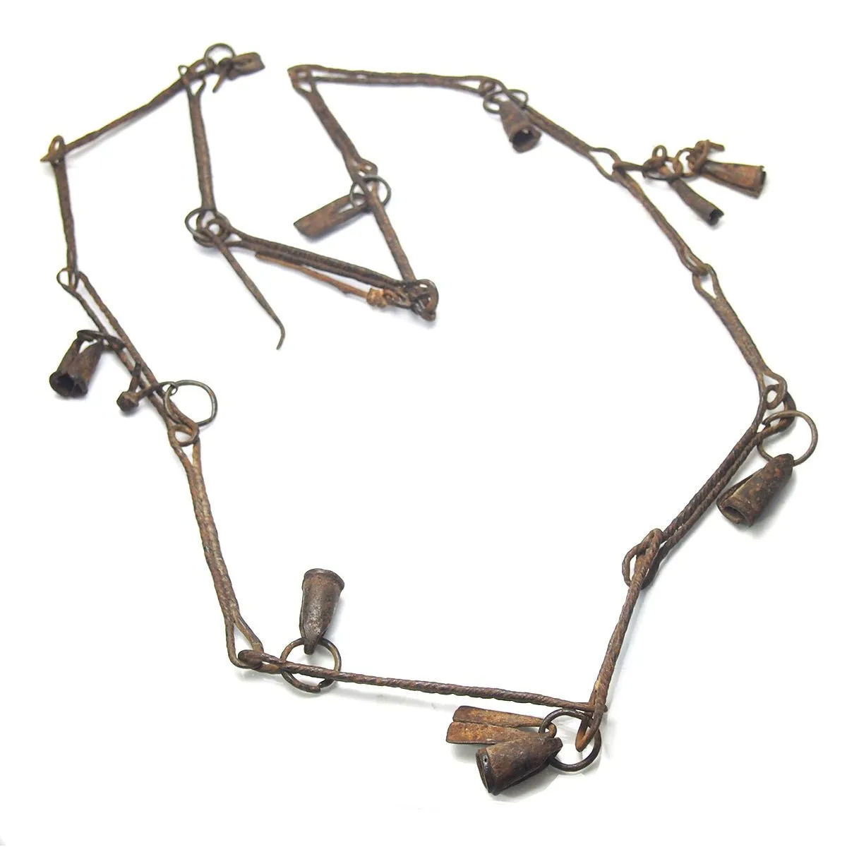 Dogon Blacksmith/ "Hogon" Antique Status Emblem Iron Necklaces A and B