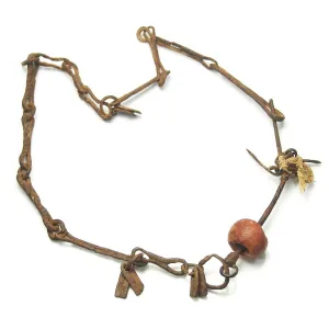 Dogon Blacksmith/ "Hogon" Antique Status Emblem Iron Necklaces A and B