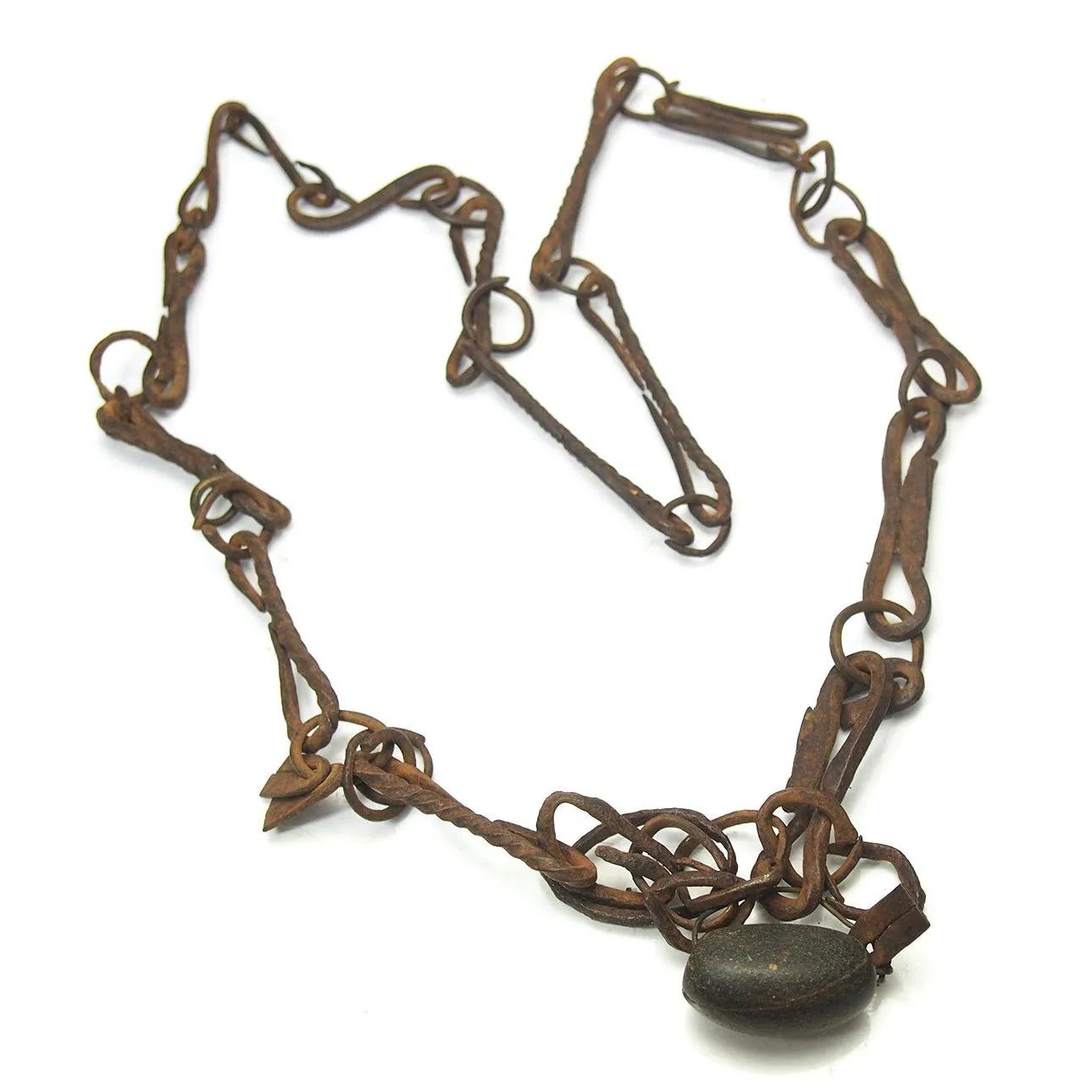 Dogon Blacksmith/ "Hogon" Antique Status Emblem Iron Necklaces E and F