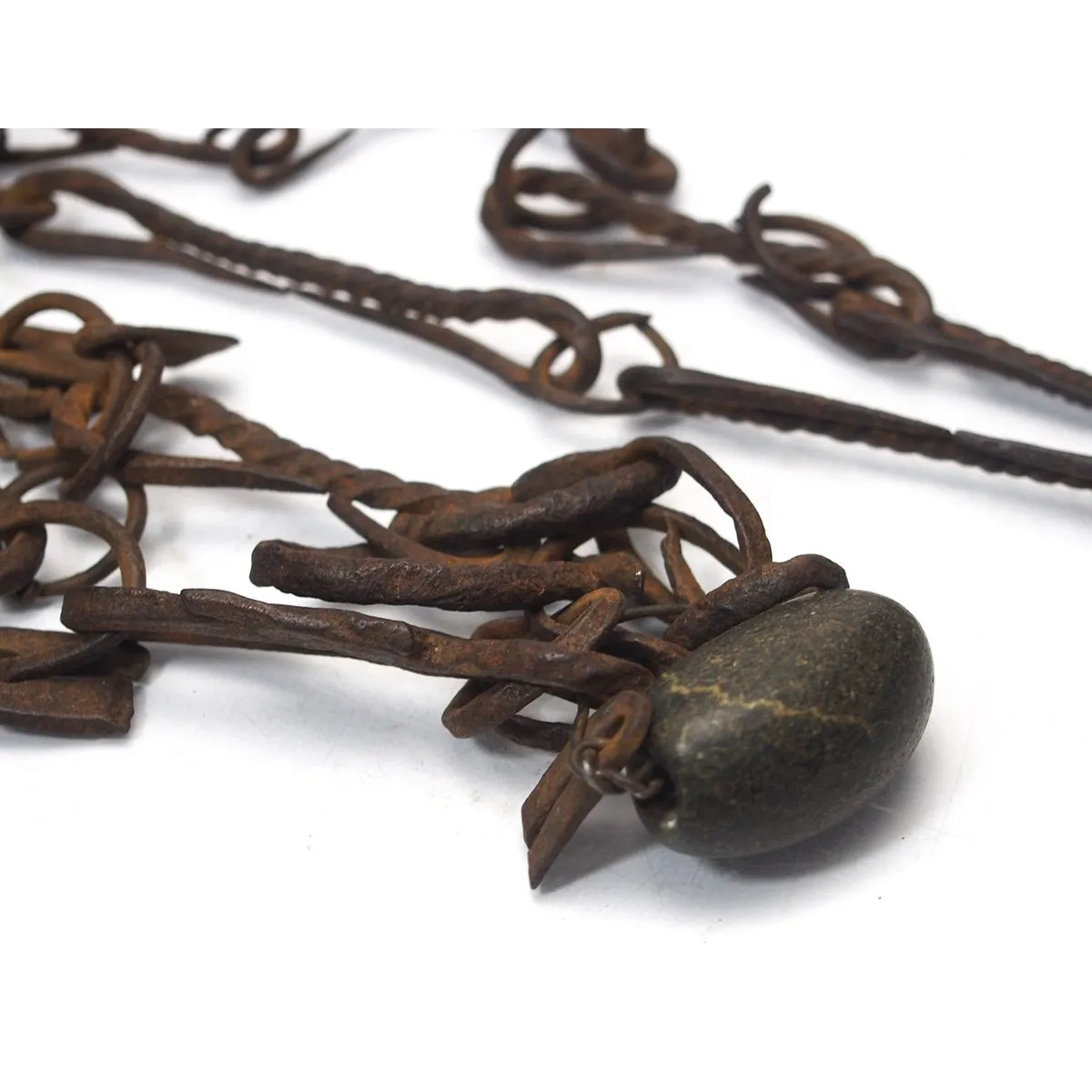 Dogon Blacksmith/ "Hogon" Antique Status Emblem Iron Necklaces E and F