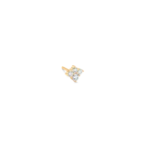 Dujour Cluster Diamond and Gold Stud Earring