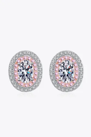 Elegant Moissanite Earrings in Radiant Platinum: A Luxurious Touch for Any Occasion