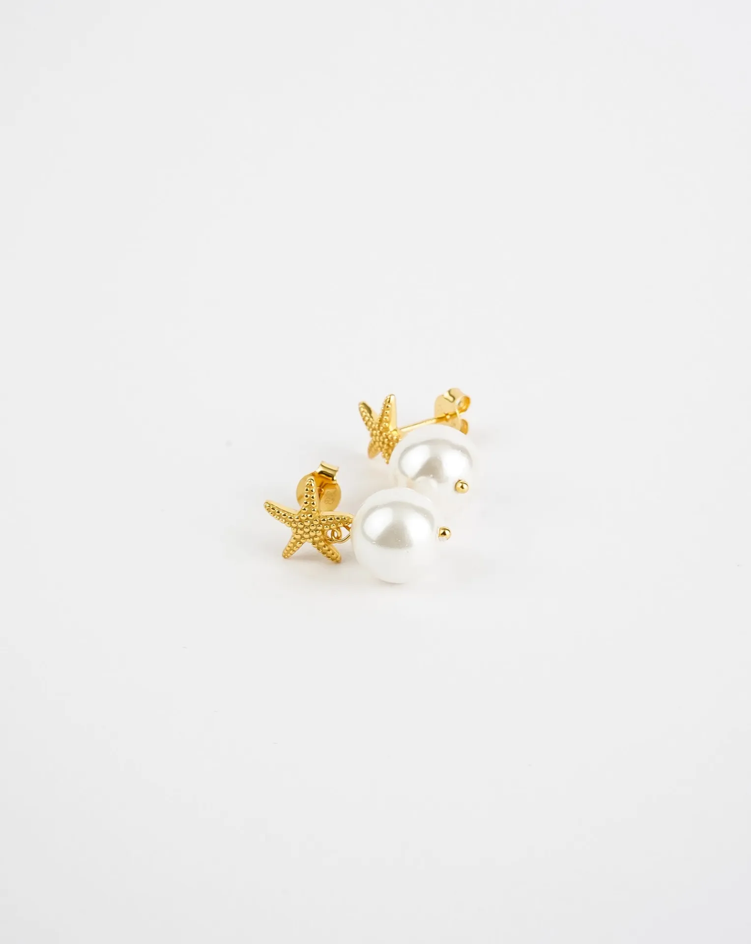 Elegant Star Fish Pearl Earrings – Luxurious Freshwater Baroque Pearls