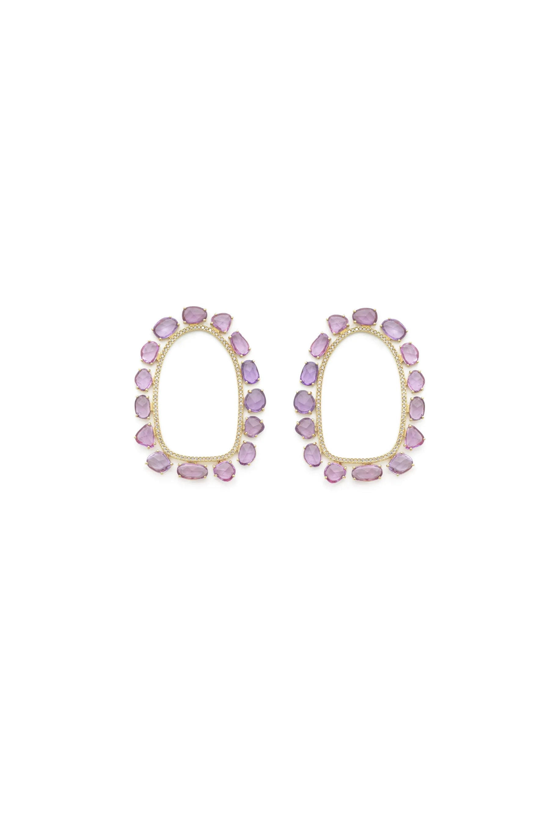 Empty Flower Mirror Earrings