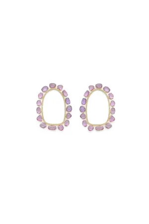 Empty Flower Mirror Earrings