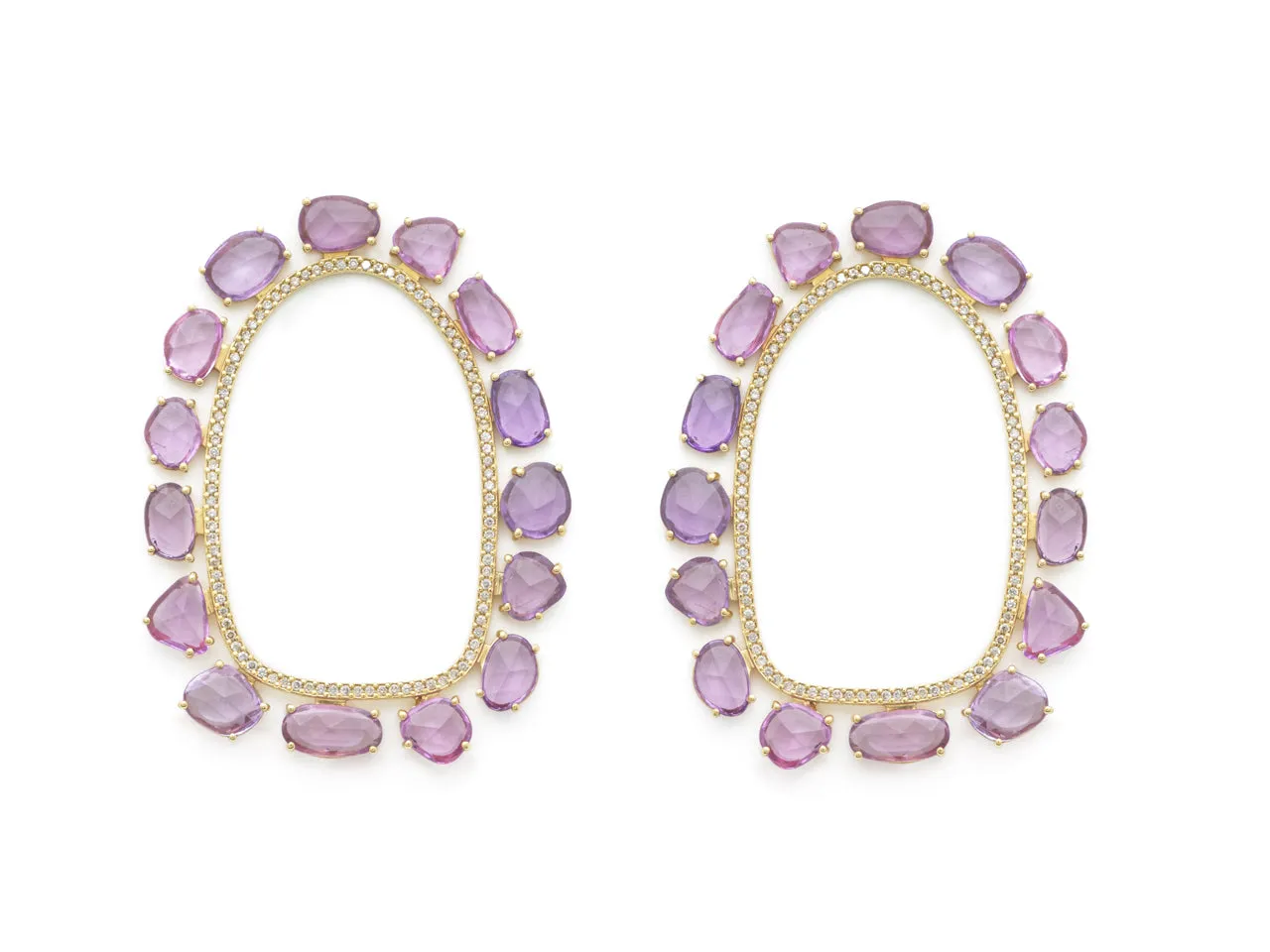 Empty Flower Mirror Earrings