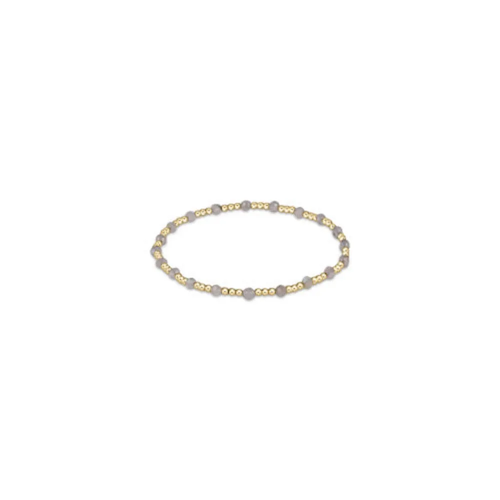 enewton Gemstone Gold Sincerity Pattern 3mm Bead Bracelet