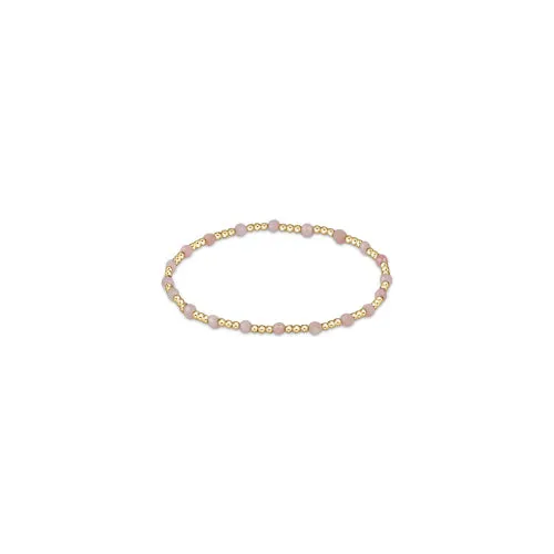 enewton Gemstone Gold Sincerity Pattern 3mm Bead Bracelet
