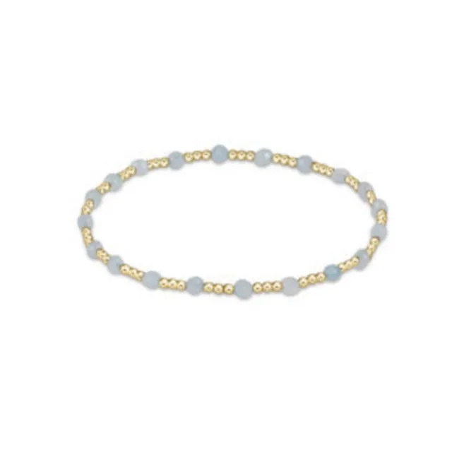 enewton Gemstone Gold Sincerity Pattern 3mm Bead Bracelet