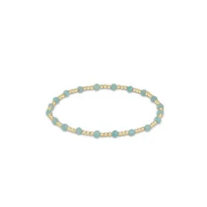 enewton Gemstone Gold Sincerity Pattern 3mm Bead Bracelet