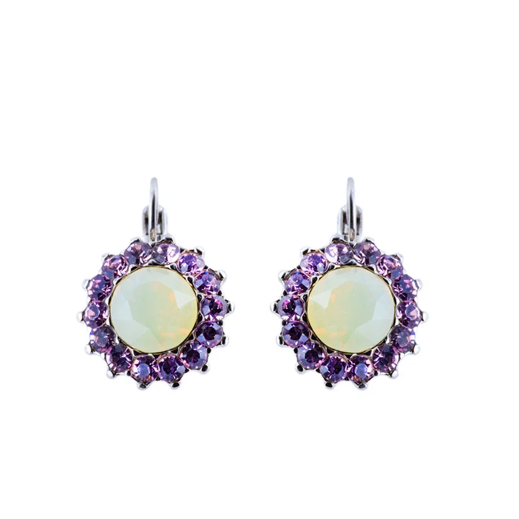 Extra Luxurious Rosette Leverback Earrings in "Cake Batter" *Custom*