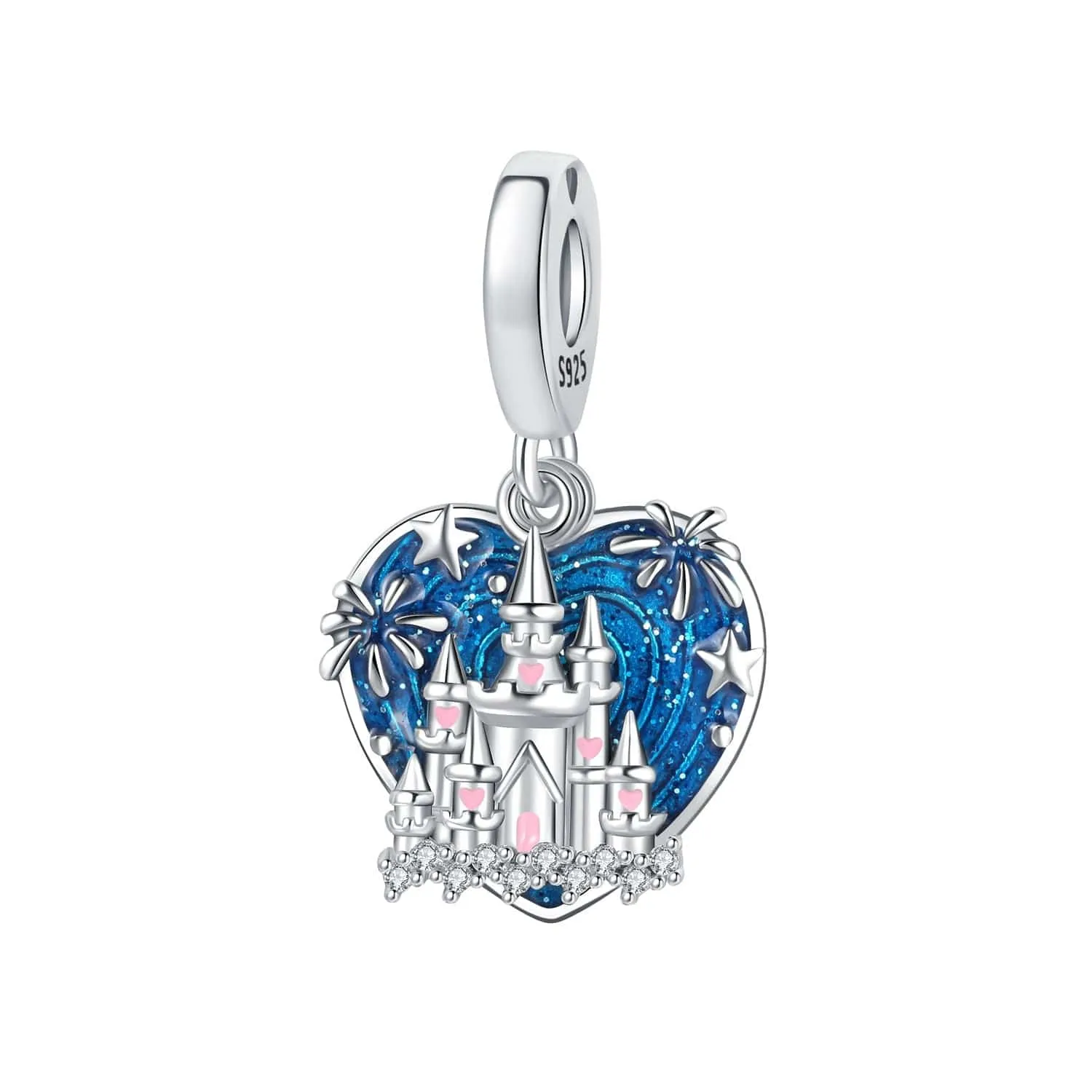 Fantasy Castle Heart Charm