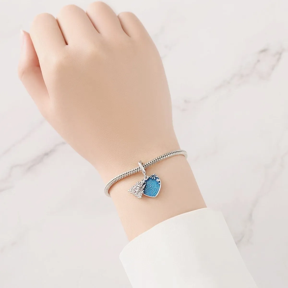 Fantasy Castle Heart Charm